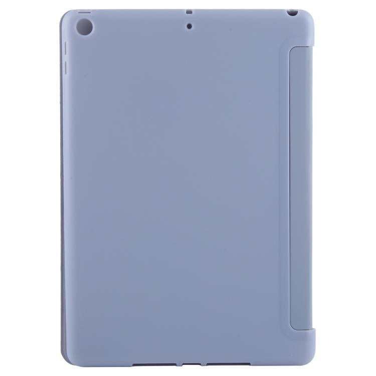 For iPad 10.2 2021 / 2020 / 2019 GEBEI 3-folding Holder Shockproof Flip Leather Tablet Case(Lavender Purple) - free shipping - PMc TechLife - Order now!