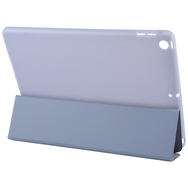 For iPad 10.2 2021 / 2020 / 2019 GEBEI 3-folding Holder Shockproof Flip Leather Tablet Case(Lavender Purple) - free shipping - PMc TechLife - Order now!