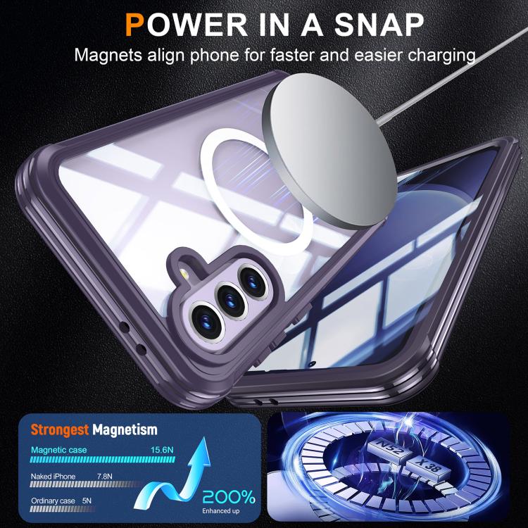 For Samsung Galaxy A36 / A56 RedPepper Tempered Glass MagSafe Phone Case(Purple) - Galaxy Phone Cases by RedPepper | Online Shopping South Africa | PMc TechLife | Buy Now Pay Later Mobicred