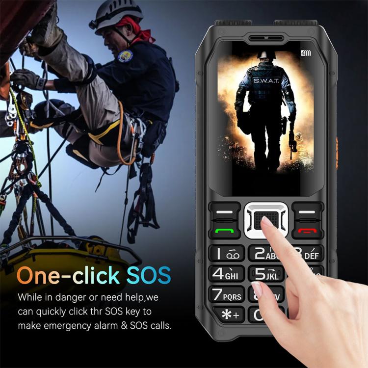 UNIWA M6000 Big Speaker Keypad Phone, 2.4 inch, Dual Flashlights, 21 Keys, SOS, FM, 4 SIM, GSM, Plug:UK Plug(Green) - free shipping - PMc TechLife - Order now!