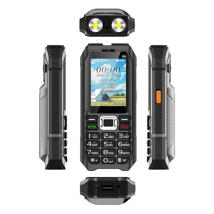 UNIWA M6000 Big Speaker Keypad Phone, 2.4 inch, Dual Flashlights, 21 Keys, SOS, FM, 4 SIM, GSM, Plug:UK Plug(Green) - free shipping - PMc TechLife - Order now!