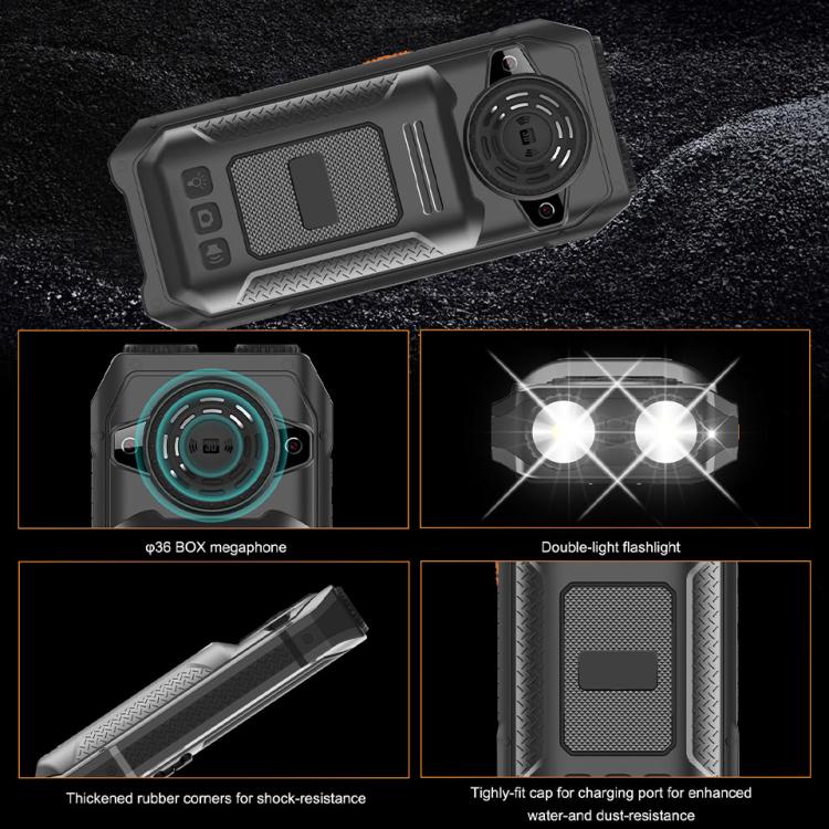 UNIWA M6000 Big Speaker Keypad Phone, 2.4 inch, Dual Flashlights, 21 Keys, SOS, FM, 4 SIM, GSM, Plug:US Plug(Black) - free shipping - PMc TechLife - Order now!