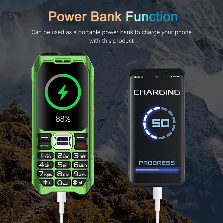 UNIWA M6000 Big Speaker Keypad Phone, 2.4 inch, Dual Flashlights, 21 Keys, SOS, FM, 4 SIM, GSM, Plug:UK Plug(Black) - free shipping - PMc TechLife - Order now!