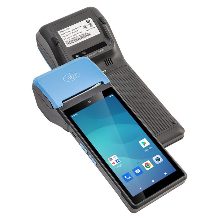 UNIWA V6P Thermal Label Printer Handheld PDA, 2GB+16GB, 5.45 inch Android 12 Mediatek MT6761 Quad Core, NFC, Network: 4G, Plug:US Plug(Black Blue) - free shipping - PMc TechLife - Order now!