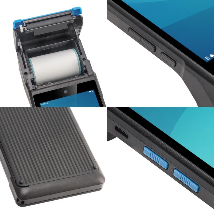 UNIWA V6P Thermal Label Printer Handheld PDA, 2GB+16GB, 5.45 inch Android 12 Mediatek MT6761 Quad Core, NFC, Network: 4G, Plug:US Plug(Black Blue) - free shipping - PMc TechLife - Order now!