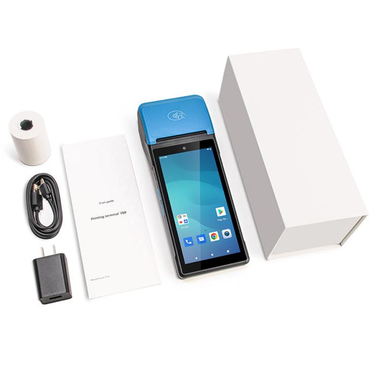 UNIWA V6P Thermal Label Printer Handheld PDA, 2GB+16GB, 5.45 inch Android 12 Mediatek MT6761 Quad Core, NFC, Network: 4G, Plug:AU Plug(Black Blue) - free shipping - PMc TechLife - Order now!