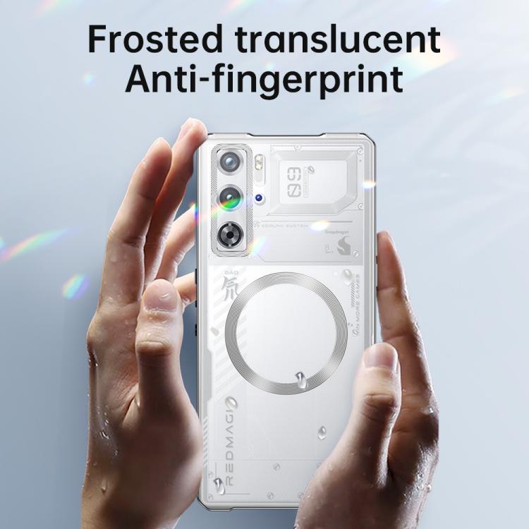 For ZTE nubia RedMagic 10 Pro / 10 Pro+ Alloy Frame Frosted Magnetic Single-sided Phone Case(Titanium) - ZTE Cases by PMC TechLife | Online Shopping South Africa | PMC TechLife | Buy Now Pay Later Mobicred