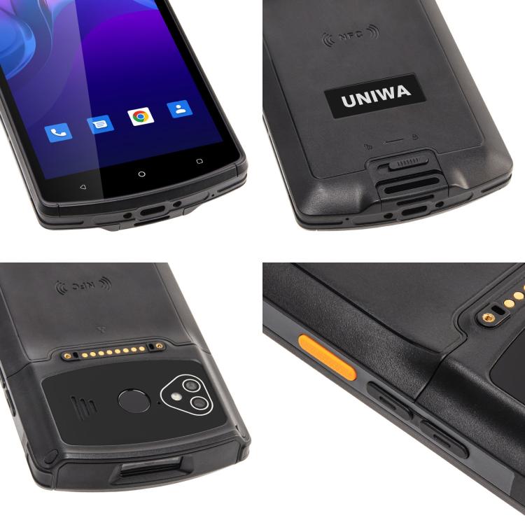 UNIWA V7S PDA Barcode Scanner Rugged Phone, 4GB+64GB, 5.7 inch Android 12 Mediatek MT6762 Octa Core, NFC, Network: 4G, Plug:UK Plug(Black) - free shipping - PMc TechLife - Order now!