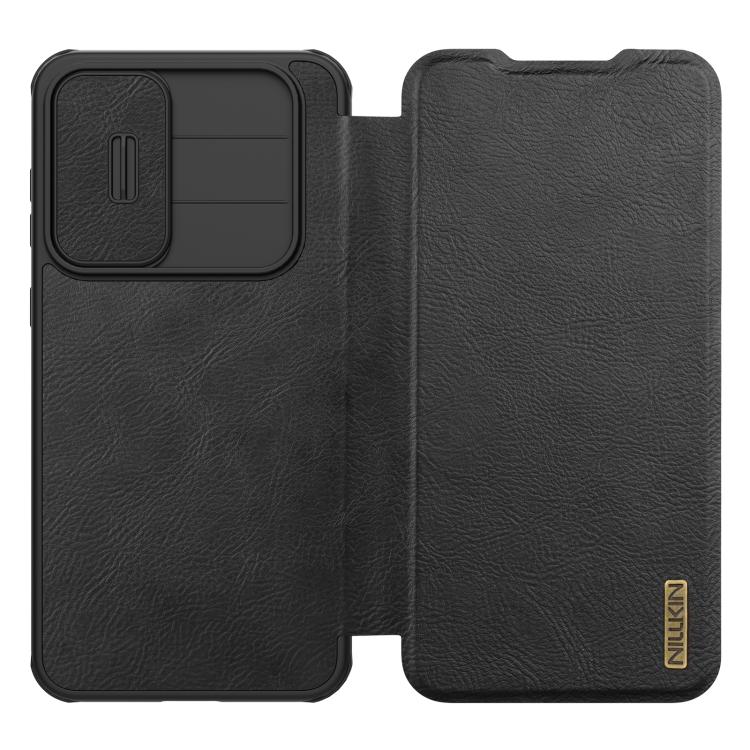 For Samsung Galaxy A56 5G NILLKIN QIN Series Pro Sliding Camera Cover Design Leather Phone Case(Black) - free shipping - PMc TechLife - Order now!
