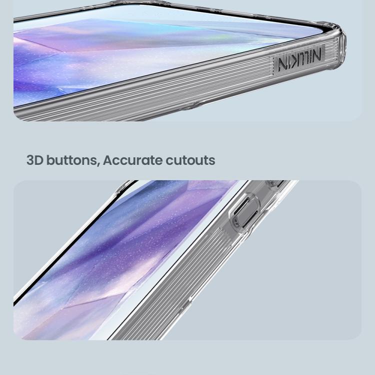 For Samsung Galaxy A56 5G NILLKIN PC + TPU Phone Case(Transparent) - Galaxy Phone Cases by NILLKIN | Online Shopping South Africa | PMc TechLife | Buy Now Pay Later Mobicred