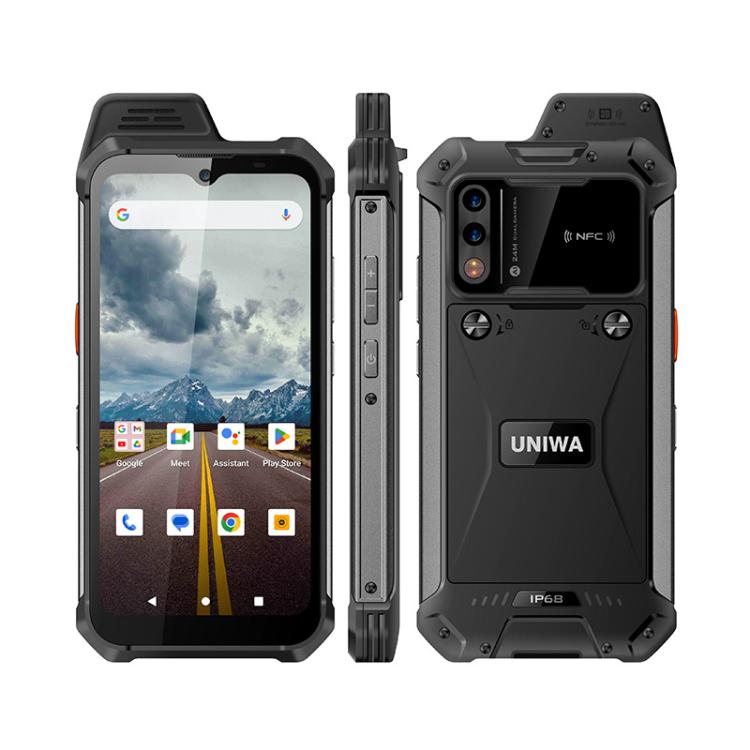 UNIWA W999 Rugged Phone, 8GB+128GB, 6.3 inch Android 13 Mediatek MT6789 Helio G99 Octa Core, NFC, Network: 4G, Plug:EU Plug(Black) - free shipping - PMc TechLife - Order now!