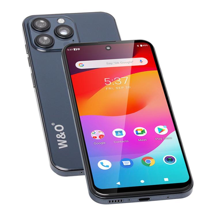 W&O X200 Pro, 4GB+128GB, 6.8 inch Android 10 Mediatek MT6765 Helio P35 Octa Core, Network: 4G, Plug:UK Plug(Blue) - free shipping - PMc TechLife - Order now!