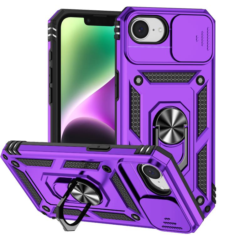 For iPhone 16e Sliding Camshield Holder Phone Case(Purple) - free shipping - PMC TechLife - Order now!