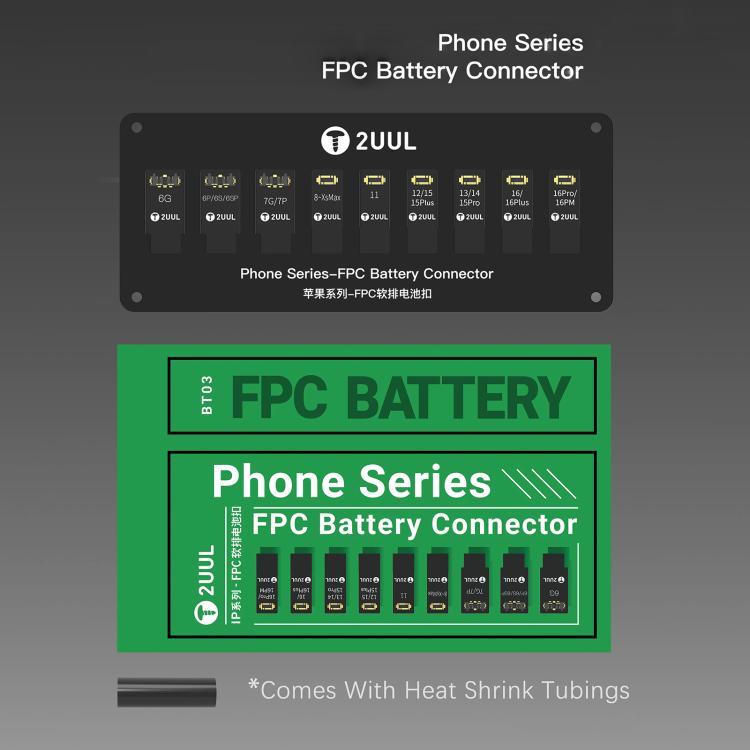 2uul BT03 FPC Battery Connector for iPhone 6 to 16 Pro Max - Test Tools by 2UUL | Online Shopping South Africa | PMC TechLife | Buy Now Pay Later Mobicred