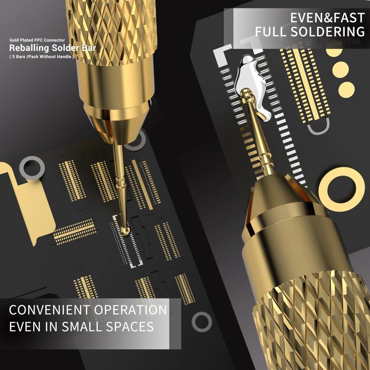 2uul SC96 Gold Plated FPC Connector Reballing Solder Bar - Others by 2UUL | Online Shopping South Africa | PMc TechLife | Buy Now Pay Later Mobicred