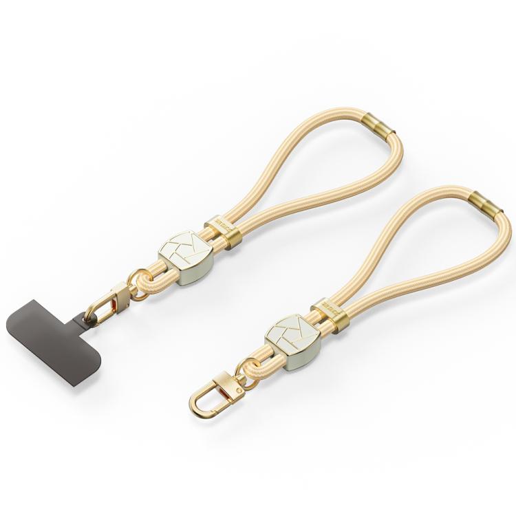 DUX DUCIS Garden Series Broken Ice Pattern Adjustable Short Phone Lanyard(Glaze Yellow) - Lanyards & Wrist Straps by DUX DUCIS | Online Shopping South Africa | PMc TechLife | Buy Now Pay Later Mobicred
