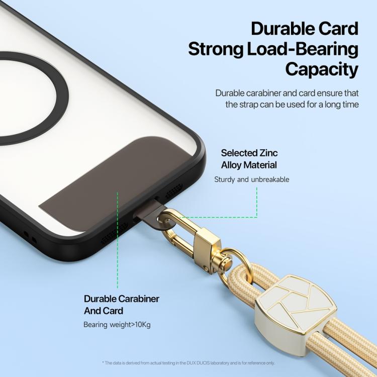 DUX DUCIS Garden Series Broken Ice Pattern Adjustable Short Phone Lanyard(Glaze Yellow) - Lanyards & Wrist Straps by DUX DUCIS | Online Shopping South Africa | PMc TechLife | Buy Now Pay Later Mobicred