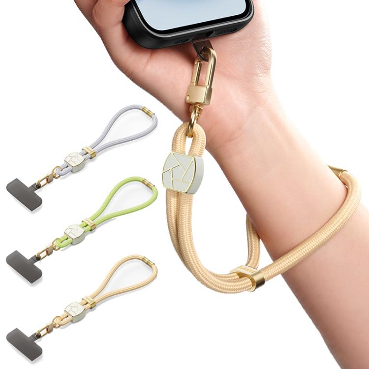 DUX DUCIS Garden Series Broken Ice Pattern Adjustable Short Phone Lanyard(Green Yellow) - Lanyards & Wrist Straps by DUX DUCIS | Online Shopping South Africa | PMc TechLife | Buy Now Pay Later Mobicred