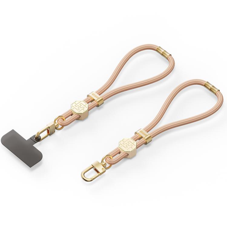 DUX DUCIS Garden Series Swastika Pattern Adjustable Short Phone Lanyard(Amber Color) - Lanyards & Wrist Straps by DUX DUCIS | Online Shopping South Africa | PMc TechLife | Buy Now Pay Later Mobicred