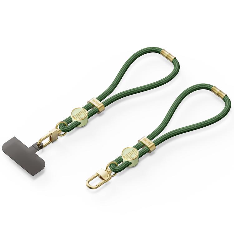 DUX DUCIS Garden Series Tile Pattern Adjustable Short Phone Lanyard(Army Green) - Lanyards & Wrist Straps by DUX DUCIS | Online Shopping South Africa | PMc TechLife | Buy Now Pay Later Mobicred