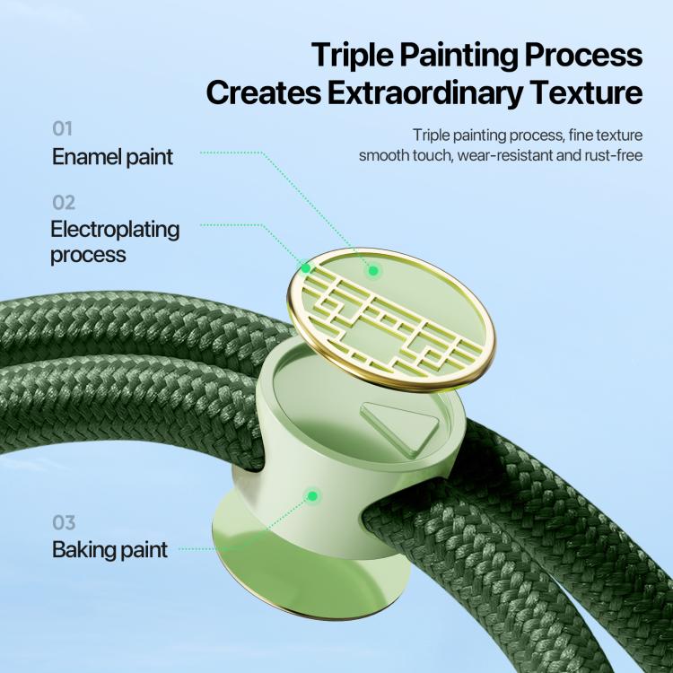 DUX DUCIS Garden Series Tile Pattern Adjustable Short Phone Lanyard(Army Green) - Lanyards & Wrist Straps by DUX DUCIS | Online Shopping South Africa | PMc TechLife | Buy Now Pay Later Mobicred