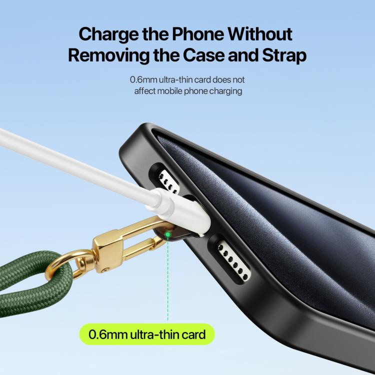 DUX DUCIS Garden Series Tile Pattern Adjustable Short Phone Lanyard(Army Green) - Lanyards & Wrist Straps by DUX DUCIS | Online Shopping South Africa | PMc TechLife | Buy Now Pay Later Mobicred