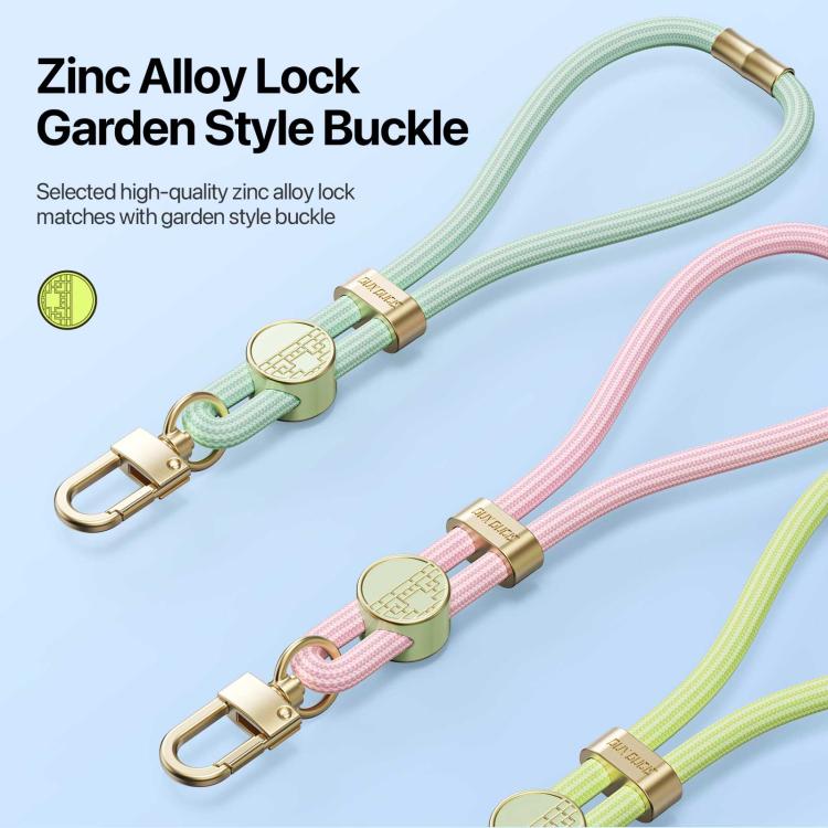 DUX DUCIS Garden Series Tile Pattern Adjustable Short Phone Lanyard(Light Green) - Lanyards & Wrist Straps by DUX DUCIS | Online Shopping South Africa | PMc TechLife | Buy Now Pay Later Mobicred