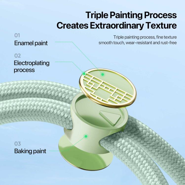 DUX DUCIS Garden Series Tile Pattern Adjustable Short Phone Lanyard(Light Green) - Lanyards & Wrist Straps by DUX DUCIS | Online Shopping South Africa | PMc TechLife | Buy Now Pay Later Mobicred