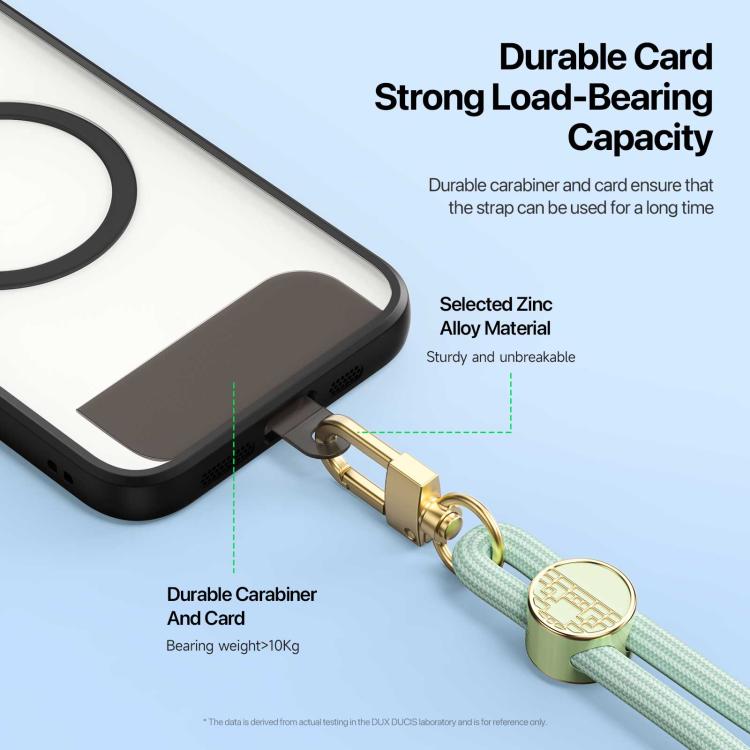 DUX DUCIS Garden Series Tile Pattern Adjustable Short Phone Lanyard(Light Green) - Lanyards & Wrist Straps by DUX DUCIS | Online Shopping South Africa | PMc TechLife | Buy Now Pay Later Mobicred