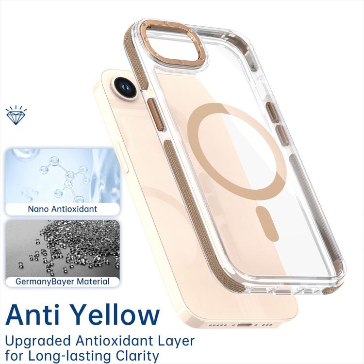 For iPhone 16e Dual-Color Clear Acrylic Hybrid TPU MagSafe Phone Case(Purple) - iPhone 16e Cases by PMC TechLife | Online Shopping South Africa | PMC TechLife | Buy Now Pay Later Mobicred