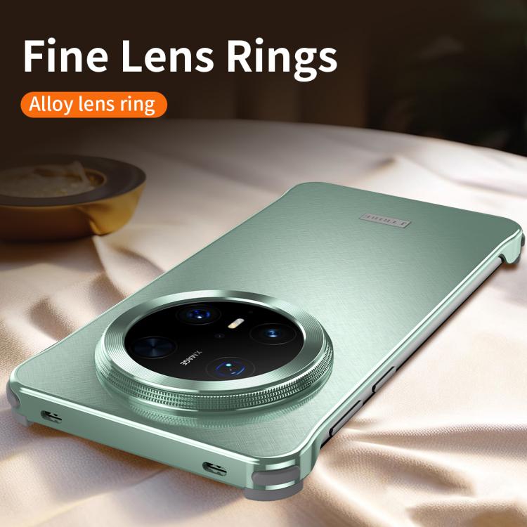 For Huawei Mate 60 Pro+ Micro Frosted Metal Phone Case(Green) - Huawei Cases by PMC TechLife | Online Shopping South Africa | PMC TechLife | Buy Now Pay Later Mobicred
