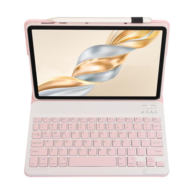 For Honor Pad X9 Pro 11.5 AH28 Ultra-thin Detachable Bluetooth Keyboard Leather Tablet Case(Pink White) - Others Keyboard by PMC TechLife | Online Shopping South Africa | PMC TechLife | Buy Now Pay Later Mobicred
