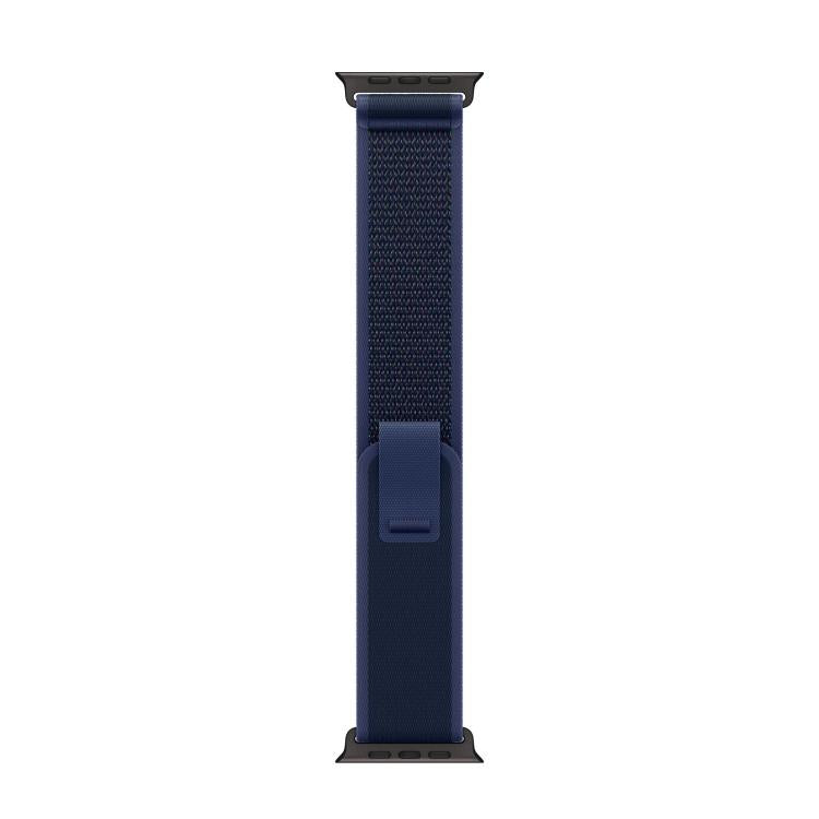 For Apple Watch 46mm / 49mm / 45mm / 44mm Trail Loop Nylon Watch Band(Blue + Black Titanium Finish) - Watch Bands by PMc TechLife | Online Shopping South Africa | PMc TechLife | Buy Now Pay Later Mobicred