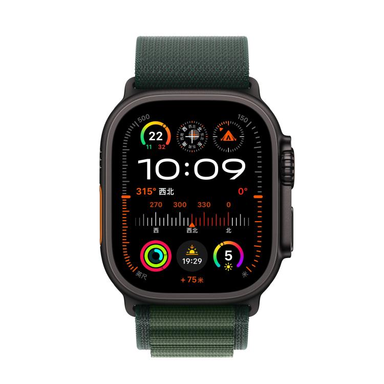 For Apple Watch 46mm / 49mm / 45mm / 44mm Alpine Loop Nylon Watch Band(Dark Green Black Buckle) - Watch Bands by PMc TechLife | Online Shopping South Africa | PMc TechLife | Buy Now Pay Later Mobicred