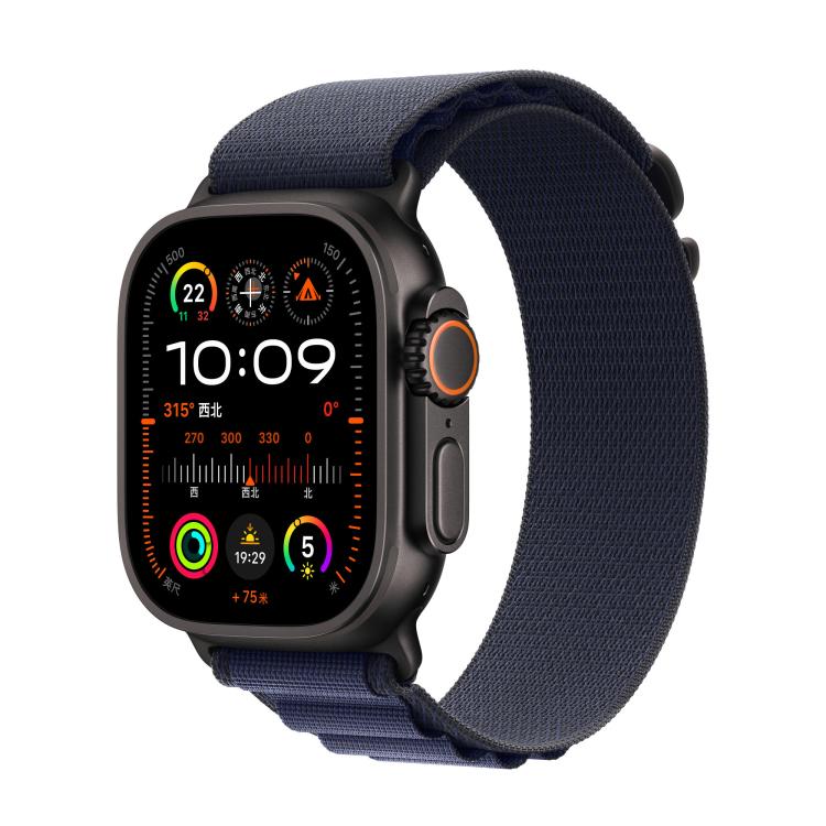 For Apple Watch 42mm / 41mm / 40mm / 38mm Alpine Loop Nylon Watch Band(Navy Black Buckle) - free shipping - PMc TechLife - Order now!