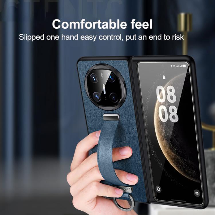 For Huawei Mate X6 SULADA PC Hybrid Leather Texture Skin Feel Shockproof Phone Case(Black) - free shipping - PMC TechLife - Order now!