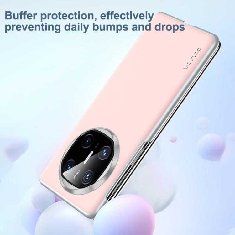 For Huawei Mate X6 SULADA Skin Feel Liquid Leather Shockproof Phone Case(White) - free shipping - PMC TechLife - Order now!