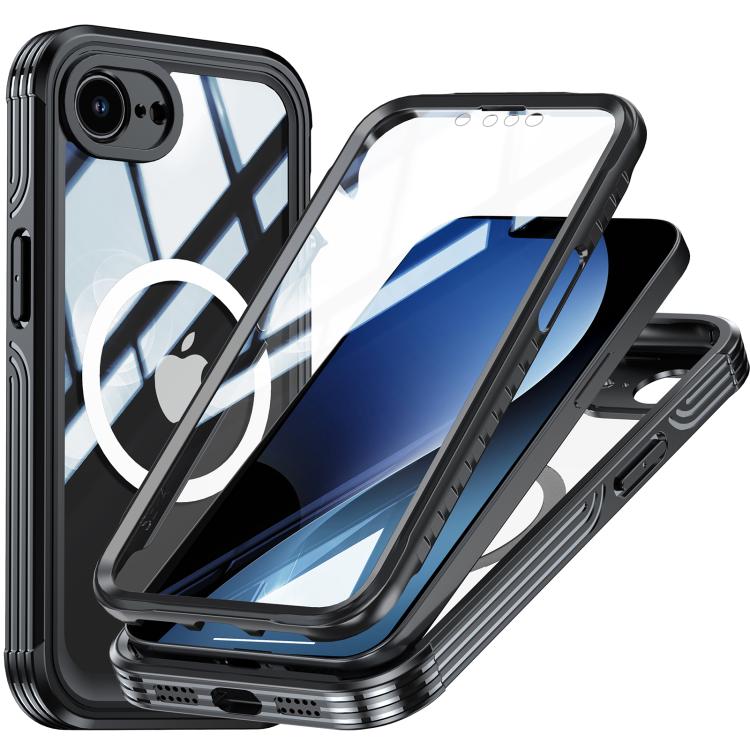 For iPhone 16e RedPepper Tempered Glass MagSafe Phone Case(Black) - iPhone 16e Cases by RedPepper | Online Shopping South Africa | PMC TechLife | Buy Now Pay Later Mobicred