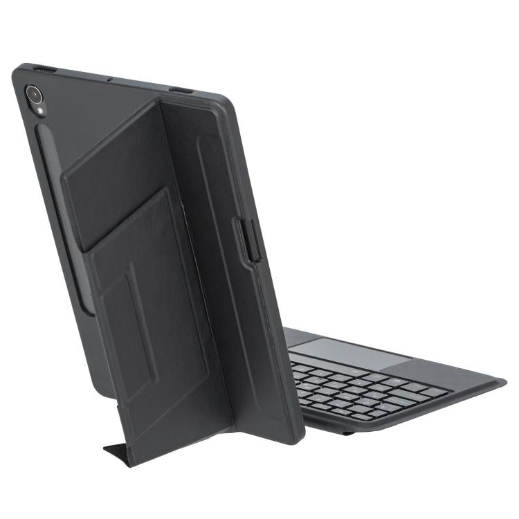 For Samsung Galaxy Tab S10 FE / S9 FE / S9 Holder Floating Detachable Backlight Keyboard Tablet Leather Case with Touchpad(Black) - Samsung Keyboard by PMC TechLife | Online Shopping South Africa | PMC TechLife | Buy Now Pay Later Mobicred