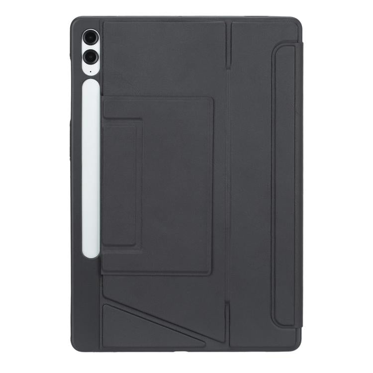 For Samsung Galaxy Tab S10+ / S9 FE+ / S9+ Holder Floating Detachable Backlight Keyboard Tablet Leather Case with Touchpad(Black) - Samsung Keyboard by PMC TechLife | Online Shopping South Africa | PMC TechLife | Buy Now Pay Later Mobicred