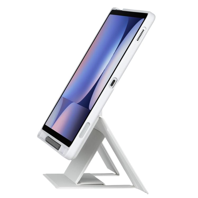 For Samsung Galaxy Tab S10+ / S9 FE+ / S9+ Holder Floating Detachable Backlight Keyboard Tablet Leather Case with Touchpad(White) - Samsung Keyboard by PMC TechLife | Online Shopping South Africa | PMC TechLife | Buy Now Pay Later Mobicred