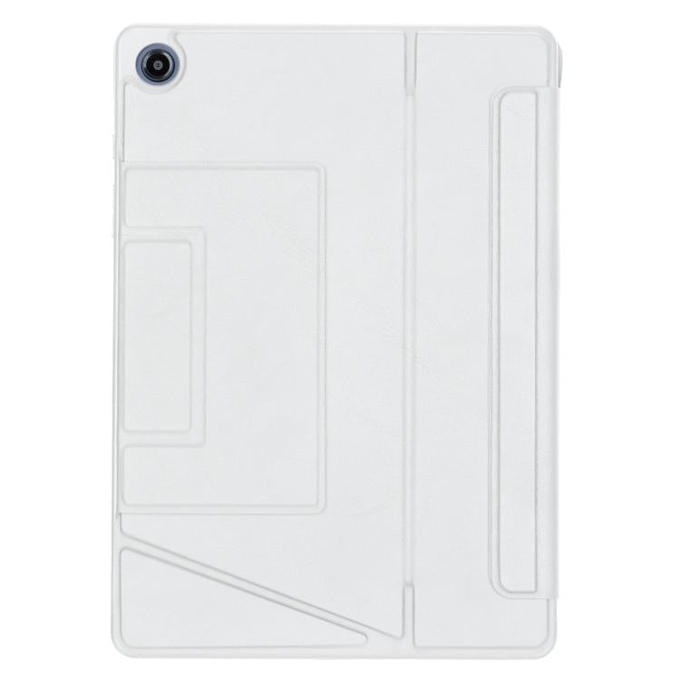 For Samsung Galaxy Tab A9+ Holder Floating Detachable Backlight Keyboard Tablet Leather Case with Touchpad(White) - Samsung Keyboard by PMC TechLife | Online Shopping South Africa | PMC TechLife | Buy Now Pay Later Mobicred