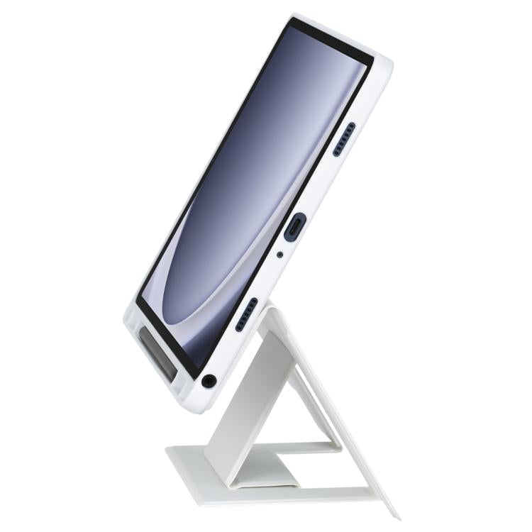 For Samsung Galaxy Tab A9+ Holder Floating Detachable Backlight Keyboard Tablet Leather Case with Touchpad(White) - Samsung Keyboard by PMC TechLife | Online Shopping South Africa | PMC TechLife | Buy Now Pay Later Mobicred