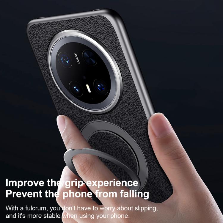 For Huawei Mate 70 Pro / Mate 70 Pro+ SULADA Top Grain Leather MagSafe Magnetic Holder Phone Case(Blue) - Huawei Cases by SULADA | Online Shopping South Africa | PMC TechLife | Buy Now Pay Later Mobicred