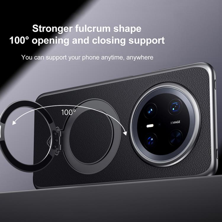 For Huawei Mate 70 Pro / Mate 70 Pro+ SULADA Top Grain Leather MagSafe Magnetic Holder Phone Case(Blue) - Huawei Cases by SULADA | Online Shopping South Africa | PMC TechLife | Buy Now Pay Later Mobicred