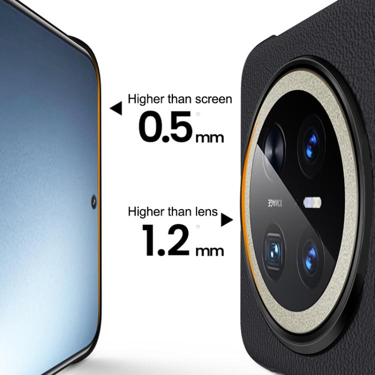 For Huawei Mate 70 Pro / Mate 70 Pro+ SULADA Frameless Top Layer Cowhide Leather Hybrid PC Phone Case(White) - Huawei Cases by SULADA | Online Shopping South Africa | PMC TechLife | Buy Now Pay Later Mobicred