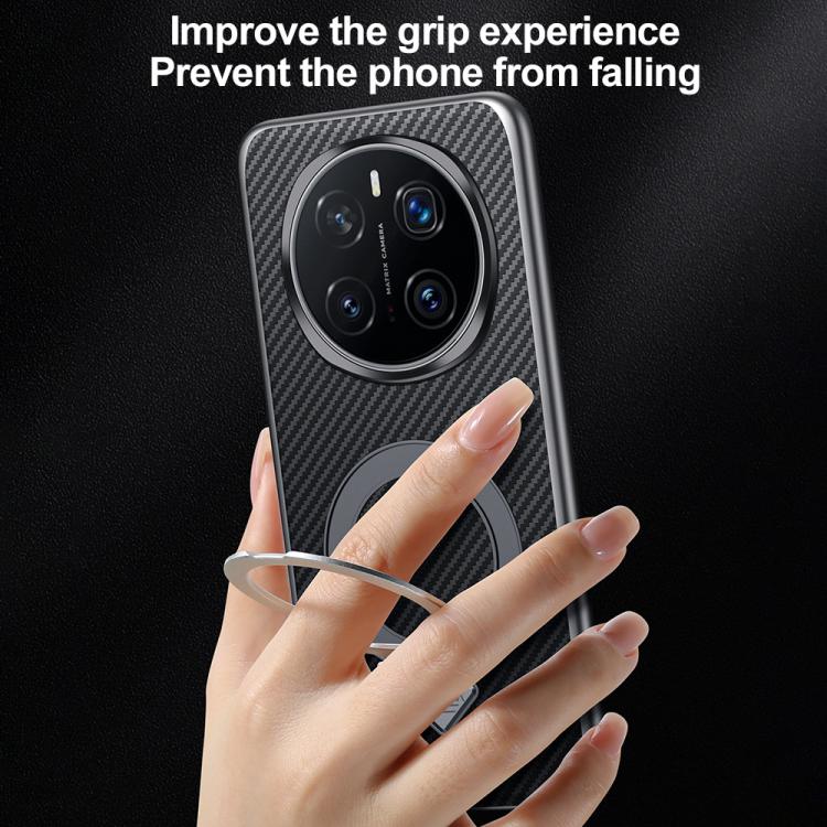 For Honor Magic7 Pro SULADA Kevlar Texture MagSafe Magnetic Holder Phone Case(Black) - Honor Cases by SULADA | Online Shopping South Africa | PMC TechLife | Buy Now Pay Later Mobicred