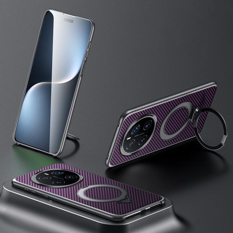 For Honor Magic7 Pro SULADA Kevlar Texture MagSafe Magnetic Holder Phone Case(Purple) - free shipping - PMC TechLife - Order now!