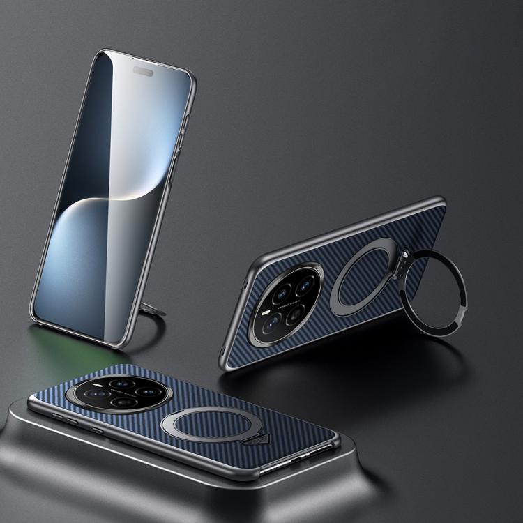 For Honor Magic7 SULADA Kevlar Texture MagSafe Magnetic Holder Phone Case(Blue) - Honor Cases by SULADA | Online Shopping South Africa | PMC TechLife | Buy Now Pay Later Mobicred