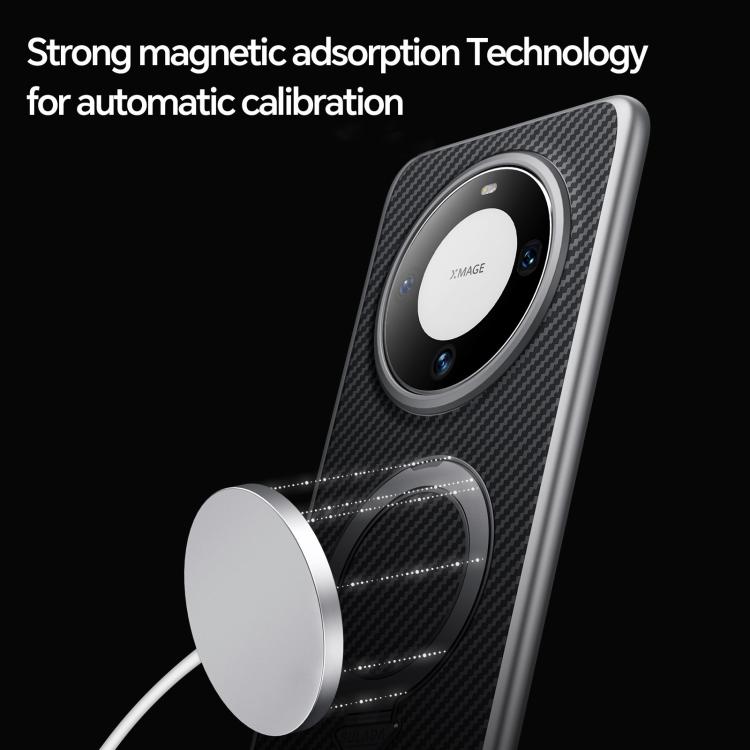 For Huawei Mate 60 SULADA Kevlar Texture MagSafe Magnetic Holder Phone Case(Purple) - free shipping - PMC TechLife - Order now!